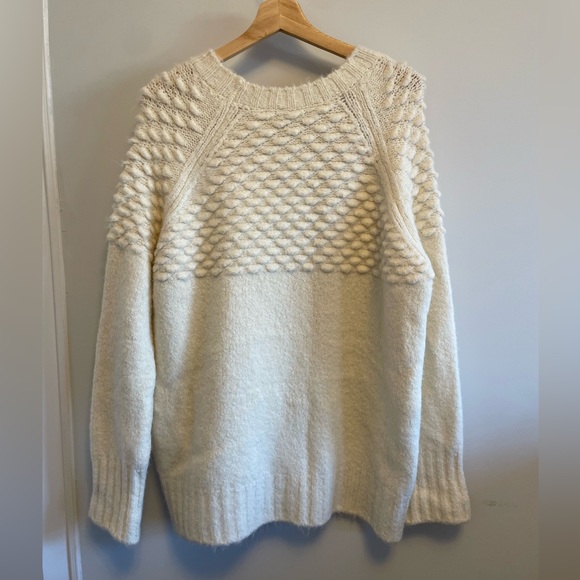 Topshop Ivory Bobble Knitted Sweater, US 8-10/M-L - Picture 7 of 11